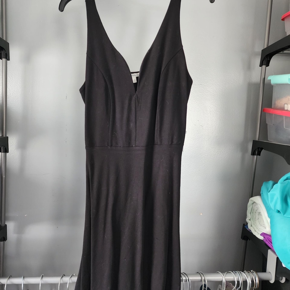 Charlotte Russe Black Plunge Sheath Dress